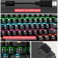 thumbnail image 5 of Computer Keyboard Colorful 87-key Gaming Keyboard Office Mechanical Keyboard white, 5 of 5