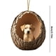 thumbnail image 3 of Adornos para árbol de Navidad - Decoración acrílica colgante de 3,15 pulgadas con estampado de animales • Regalo navideño para familia y compañeros • Set de 1, 3 of 8
