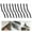 black, variant on Cleaning mtvxesu Crevice Brush, Crevice Cleaning Brush, Small Spaces Clean the Dead Corners of Bathroom Kitchen Tiles, Multifunctional Window Slots Cleaning Tools Fruit Vegetable Brush,10PC
