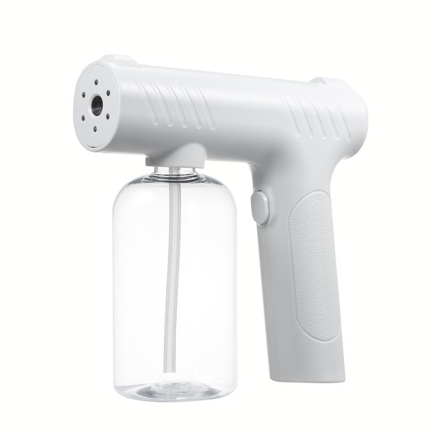 Pulverizador Irfora Máquina de pulverización de niebla fina de mano de 300 ml, pulverizador de luz azul eléctrico portátil inalámbrico recargable USB para el hogar / oficina / escuela / tienda Irfora Pulverizador