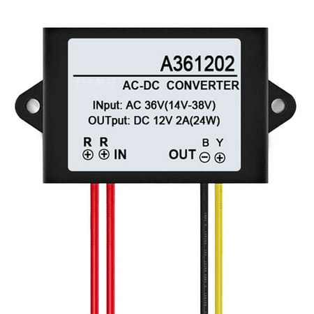 

Aokid AC 36V to DC 12V Mini Portable Power Supply Converter Regulator Adapter Module Industrial control Waterproof Durable Easy to Operate