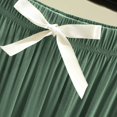 thumbnail image 6 of LLYwey Pants For Women Trendy Women Solid Color Loose Casual Home Tie Split Straight Leg Pants Boho Pants Female 2024 Long Pant Style H1523 Green M, 6 of 8