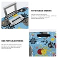 thumbnail image 5 of Xecao Pirate Marine Animals print Elastic Luggage Cover, with double-sided print , is perfect for travel, business, and daily use, 5 of 9