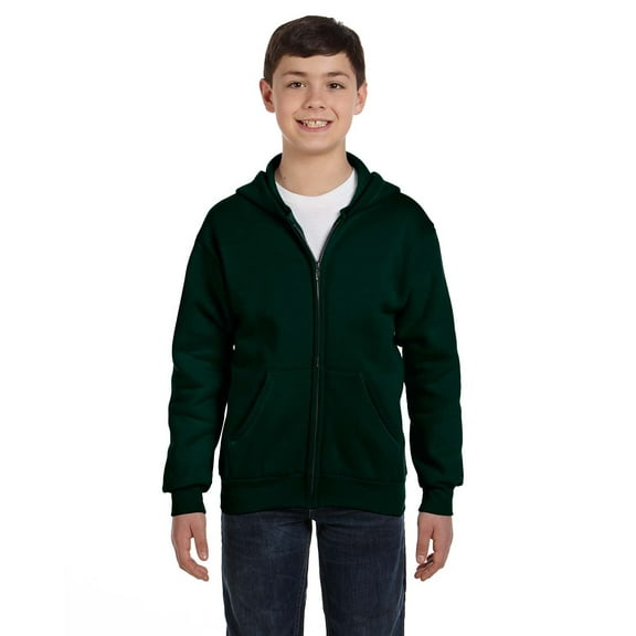 Youth EcoSmart® 50/50 Full-Zip Hooded Sweatshirt