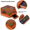 thumbnail image 4 of Juego De Mesa De Damas Chinas, Juego De Mesa De Madera, Juego De Mesa De Damas Chinas Hexagonales, Juego De Mesa De Damas Chinas Portátil Con Canicas, Juego De Mesa De Madera,, 4 of 7