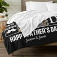 thumbnail image 2 of AISENIN Personalized Fathers Day Blanket Dad Gifts Personalized Throw Blanket Custom 10 Pictures Blankets Fathers Day Birthday Gifts for Dad, 2 of 5