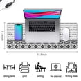 thumbnail image 5 of Long Mouse Pads for Desk,Black Geometric Diamond Striped Pattern Desk Mats on Top Of Desks, Desk Mouse Pad Extra Large with 3mm Non-Slip Base and Stitched Edge for Gaming,Office,Work,Home 31.5"x11.8", 5 of 6