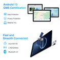 thumbnail image 3 of DOOGEE T10S Android 13 Tablet 10.1 incht Tablet IPS FHD Screen, 11GB RAM + 128GB ROM (Expand 1TB), TUV Low bluelight, 8MP+5MP Camera, 6600mAh Battery, Widevine L1 Android Tablet (Blue), 3 of 7
