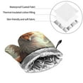 thumbnail image 6 of Honeii Mystic Fox With Halo Pattern Oven Mitts and Pot Holders, Silicone Oven Gloves,500 F Heat Resistant Oven Mitts Sets, 4PCS, 6 of 6