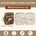 thumbnail image 5 of FOR U DESIGNS Golden Retriever Sunflower Print Bible Cover Bible Holder Case Handbag with Handle, Large Capacity Bible Carrier Tote Bag Study Bible Carrying Cases Christian Gifts, 5 of 7