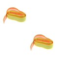 thumbnail image 2 of Transemion Anti Slip Racket Roll Tennis Handle Grip Wrap Tape Fluorescent Yellow 110x2.5x0.2CM 2Set, 2 of 6