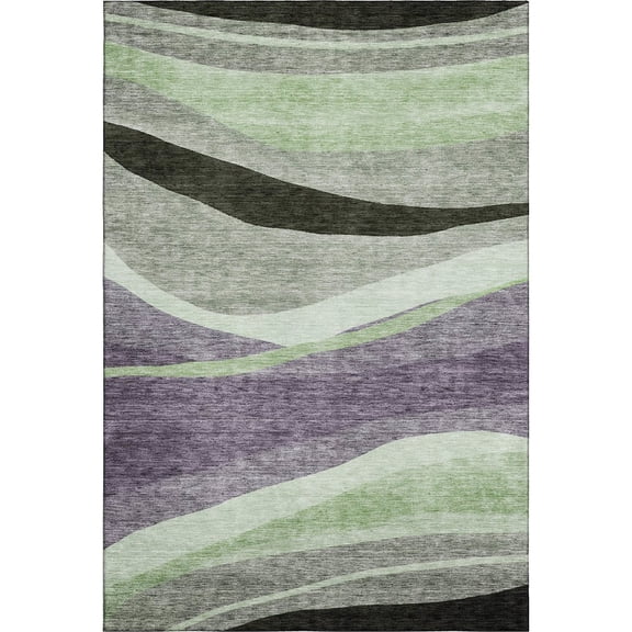 Dalyn Rugs Premium Machine Washable Mayfield AMF1098 Purple 9' x 12' Rug