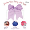 thumbnail image 5 of Motique Accessories Jumbo Hair Bow Pony with Tails (Mint), 5 of 6
