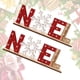 thumbnail image 3 of letreros navideños de madera con diseño de copos de nieve, adornos decorativos de madera para escritorio, suministros para fiestas navideñas., 3 of 8