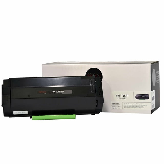 Premium Tone Toner Cartridge - Alternative for Lexmark 56F1000 - Black