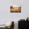 thumbnail image 2 of Nature Wildflower Wall Art White Daisy Flowers Canvas Prints Pictures Vintage Watercolor Fall Landscape Wall Decor Orange Autumn Scenic Artwork for Living Room Bedroom Kitchen Home Decorations 12x16", 2 of 6