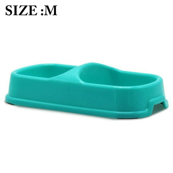 Pet Bowl Anti-skid Double-bowl Design Pet Food Bowl Pet Feeder Bowl for Cats
