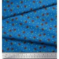 thumbnail image 2 of Soimoi Polyester Crepe Fabric Leaves & Floral Artistic Decor Fabric Printed Yard 42 Inch Wide, 2 of 5