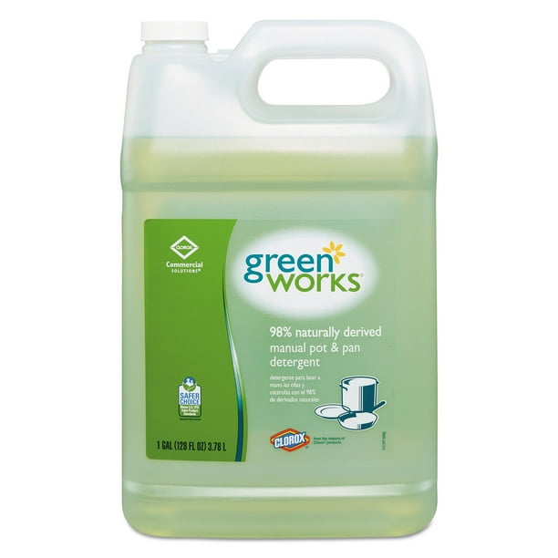 Clorox Commercial Solutions, CLO30388, Green Works Manual Pot & Pan Dishwashing Liquid, 1 Each