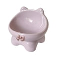 thumbnail image 4 of Tazón de gato inclinado tazón anti skid shurdy mascotas de alimentación de mascotas para perros de cachorro gatito violeta, 4 of 8