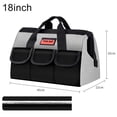 thumbnail image 1 of Heavy Duty Large Capacity Tool Bag 600D Oxford Electrician Carpentry Storage Bag 18Inch, 1 of 8