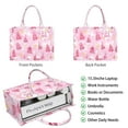 thumbnail image 2 of Large Capacity Tote Bag,Pink Christmas Tree Handbag Fashion Luxury Tote Bag,15.7"x13"x 5.1" Inches,Laptop Compatible, 2 of 6