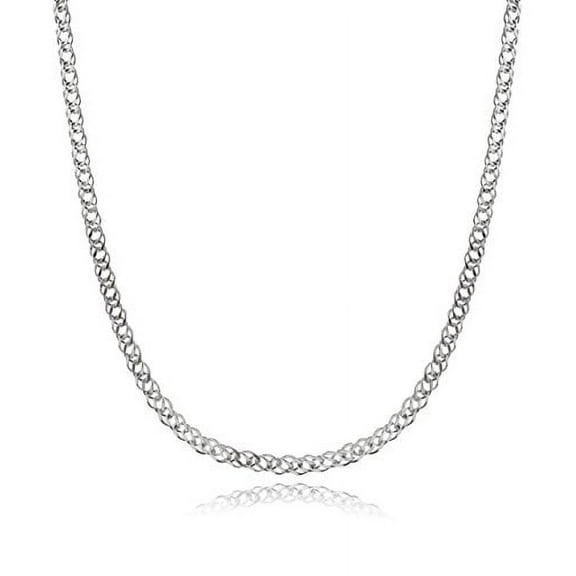 Italian 925 Sterling Silver 3.5mm 050 Rombo Link Chain Necklace - 16, 18, 20, 22, 24, 30 Inches (30)