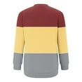 thumbnail image 4 of Frostluinai Women's Sweatshirts Color Block Pullover Crew Neck Long Sleeve Soft Sweat Shirts Lightweight Fall Sweatshirts with Pocket, 4 of 4