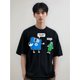 thumbnail image 1 of Camiseta informal de algodón con cuello redondo para hombre, con gráfico de padre e hijo, lavable a máquina. Ideal para adultos, hombres, mujeres, adolescentes, jóvenes y tiempo libre., 1 of 7