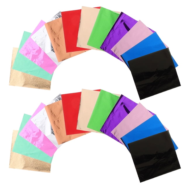BESTYASH 240Ud Hojas Metálicas De Pan De Oro Imitadas Para Artesanía Con Detalles Finos Y Variadas Tonalidades