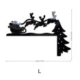 thumbnail image 5 of Gibobby Navidad 6D Elks Trineo Acrílico Espejo Pegatina Interruptores para el Pegatina de pared decorativa Puerta Esquina Decoración Navidad DIY(B), 5 of 5
