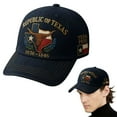 thumbnail image 2 of Texas Pride Displayed On This Republic Of Texas Vintage Baseball Cap Embroidered Navy Blue Adjustable For Heritage Lovers, 2 of 8