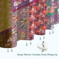 thumbnail image 6 of Pioneer Flower Floral Print Pattern Shower Curtain 36"x72" ,Bathroom Decorative Shower Curtains Set with 12 Hooks,Modern Waterproof Washable Shower Curtain, 6 of 6