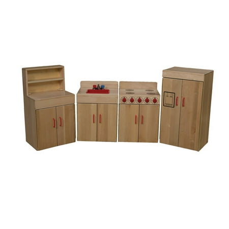 Wood Designs Heritage 4 Piece Maple Kitchen Appliance Set  Walmart.com