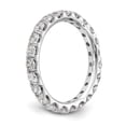 thumbnail image 7 of True Origin 14K White Gold 2 carat Lab Grown Diamond VS/SI D E F Size 9 Eternity Ring, 7 of 7