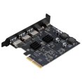 thumbnail image 2 of USB3.2 Expansion Card GEN2 10Gbps PCI-E 4X Adapter Card Portable TYPE-C Type-A Dual Chip Board,A, 2 of 5