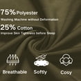 thumbnail image 5 of Pinspark 5.5 Inch Mens Pajama Shorts Sleep Cotton Lounge PJ Lightweight Elastic Waist Drawstring Nightwear Bottom with Pockets, 5 of 6