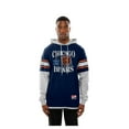 thumbnail image 4 of Men's New Era Navy Chicago Bears Twofer Layered Long Sleeve Hoodie T-Shirt, 4 of 5