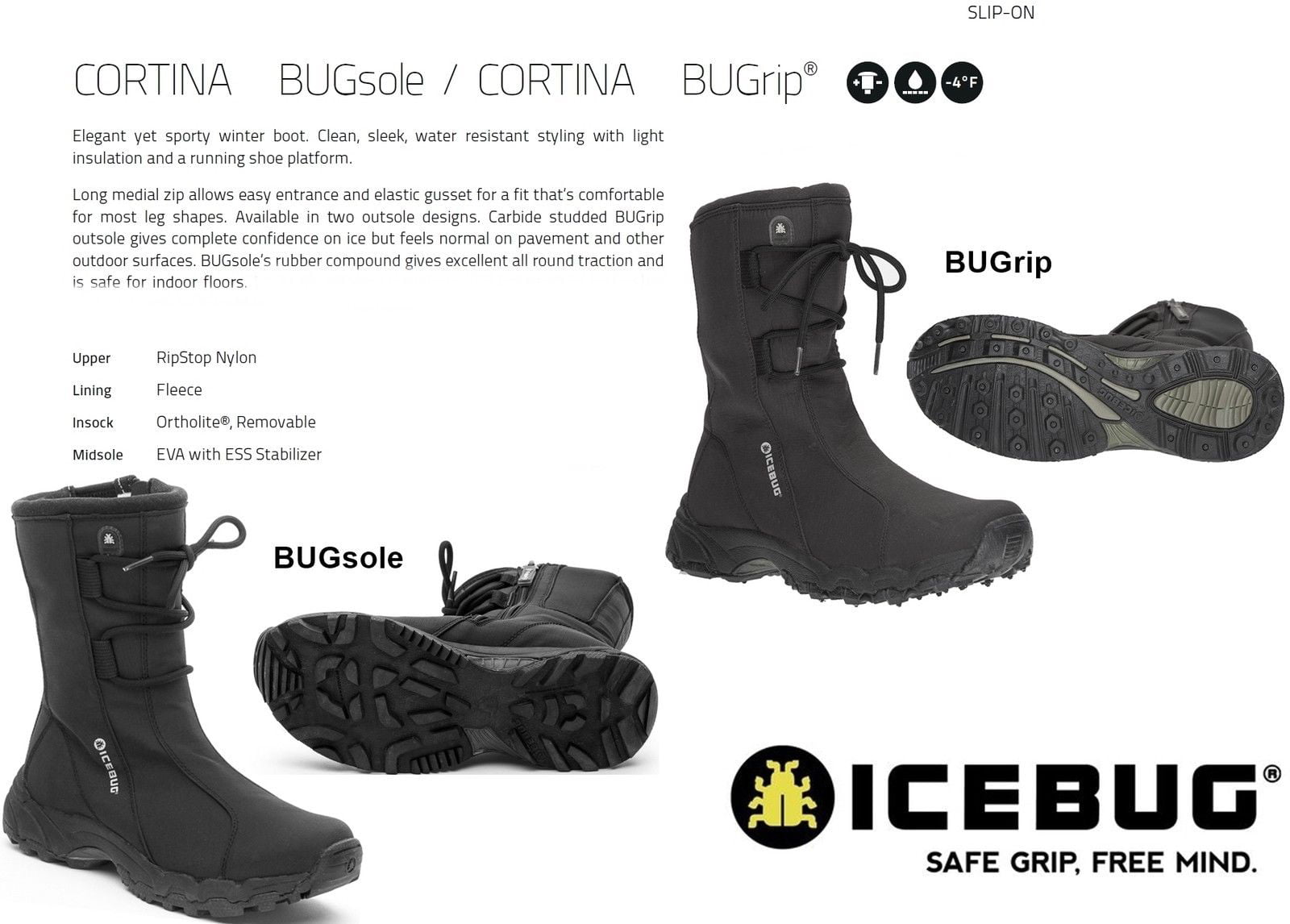 Icebug Womens Cortina BUGsole Studded Winter Boot