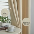 thumbnail image 6 of Topfinel Window Curtain Simple Solid Color 95% Blackout Grommet Curtain,Thermal Insulated Noise Reduce Soundproof Modern Drape for Living Room Bedroom,1 Panel,42 x 63 inch,Beige, 6 of 9