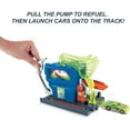 thumbnail image 3 of Hot Wheels Downtown Toxic Fuel Stop, 2 Pieces Car Vehicle Playset, 3 of 6