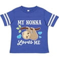 thumbnail image 3 of Inktastic My Nonna Loves Me with Sloth and Hearts Boys or Girls Toddler T-Shirt, 3 of 5
