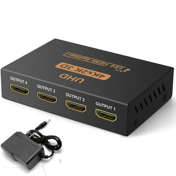 HDMI splitter 1 in 4 out, one minute four lines 4k high-definition monitor 3D TV computer display split screen