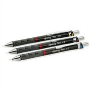 rOtring S0801310 Tikky Mechanical Pencil, Black Barrel, 3-Piece Set