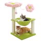 thumbnail image 1 of Árbol para Gatos MUTTROS Flor 28 Torre con Percha Acogedora y Hamaca Rosa, 1 of 8