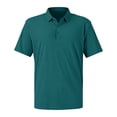 thumbnail image 3 of Polo Shirts for Men Cotton Pique Short Sleeve T-Shirts 3 Buttons UPF 50+ Collared Moisture Wicking Golf Polo Shirt,L,Sky Blue, 3 of 10