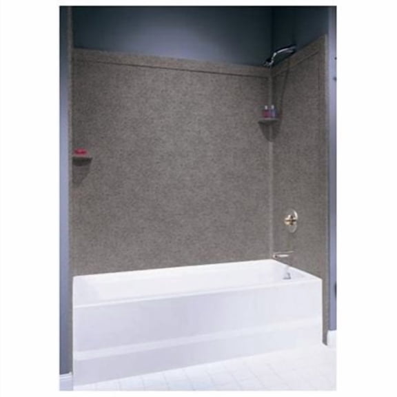 Metropolitan Three Panels Bath Tub Wall, Cloud White