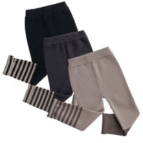 YTDSCS Kids Baby Boys Girls Knitted Leggings Tights 12M-6T Toddler Boys Girls Spring Fall Elastic Bottoms Underpants Sknitted Stretch Pants Slim Fit Elastic Pants Port