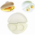 thumbnail image 3 of Microwave Omelette Maker Egg Omelette Maker Egg Tray Boiler Scrambled Eggs Maker Egg Boiler Fried Egg Poached Eggs for Microwave, Progressive, Microwaveable, Omelette Maker Kitchen Utensil 2PCS, 3 of 5