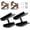 2 Pack Black, variant on ABPETE Floating Shoe Display Shelves,H-Type Sturdy Levitating Wall Shelf, Sneaker Holders for Shoe Collectors & Advertising Exhibitions(2-Pack White)